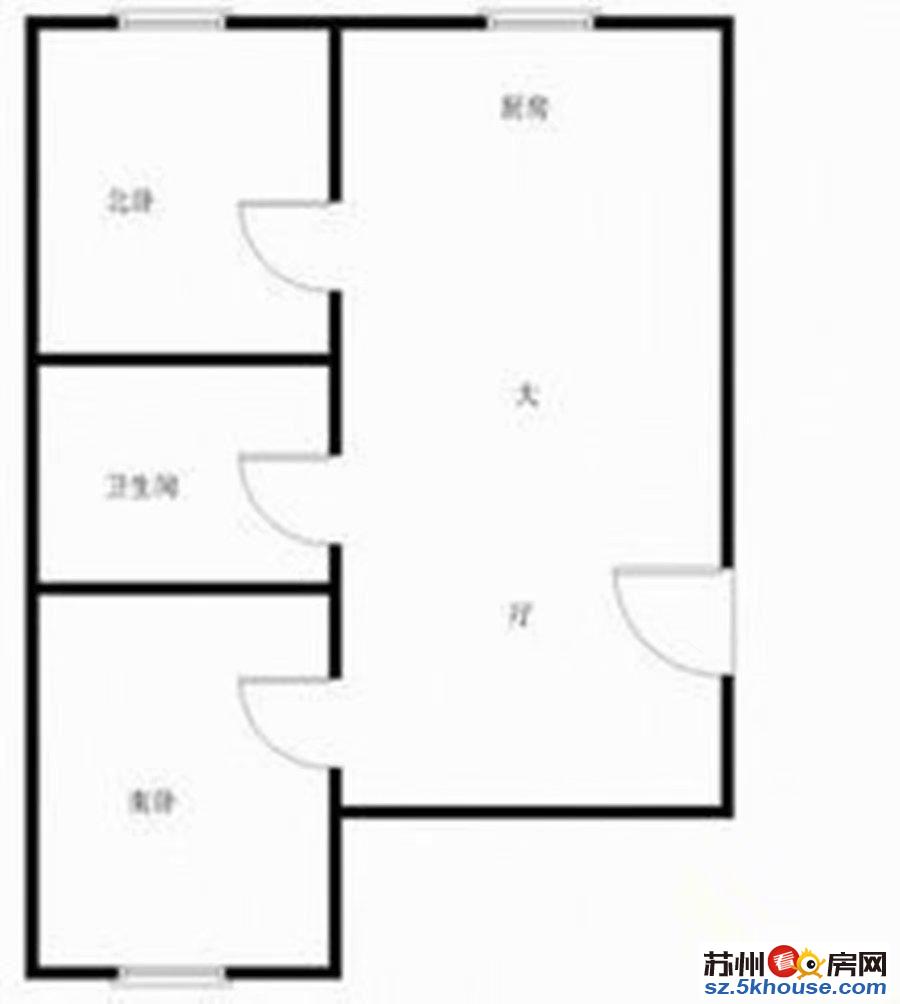 娄江新村 六楼复试 实际面积120平 精装修 三房 随时看房