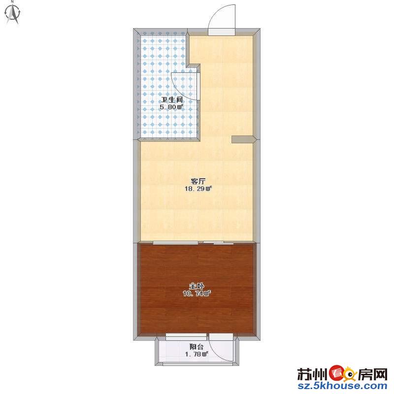 2号线胥江路 金桥新村 胥江新村 新康花园 盘胥路精装1室