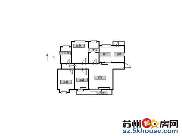 湖滨花园 豪装三室两卫 满五v一 位置安静 南北通透 诚售