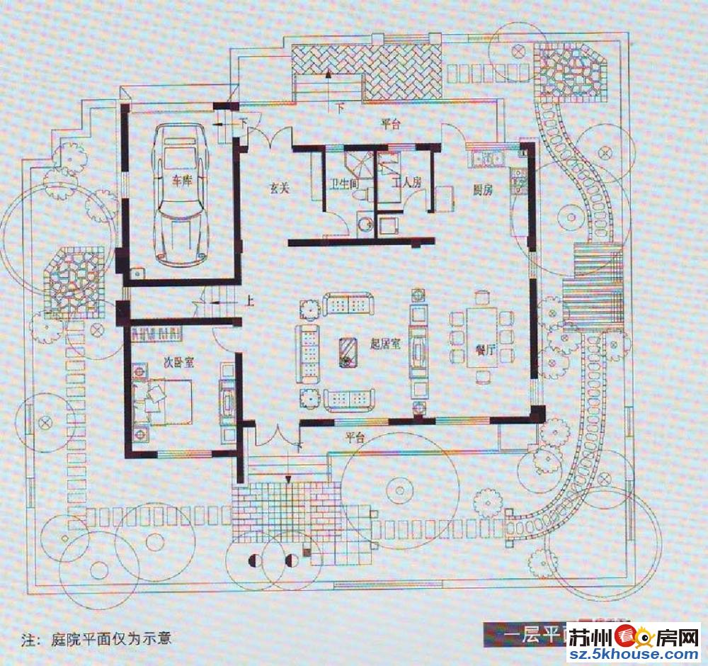 东山景园 靠太湖 户型正气 南北通透 实地面积627平