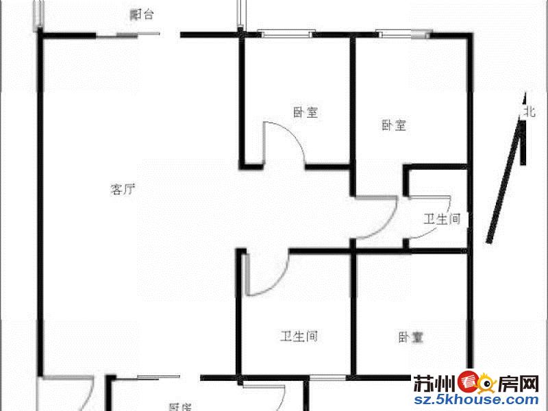 中海青公馆9楼三房出租全新配置3500每月可看湖景急