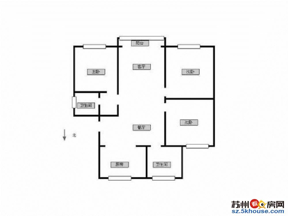 金桥新村 精装三房 胥江新村 胥馨家园 胥江路轻轨 家电齐全