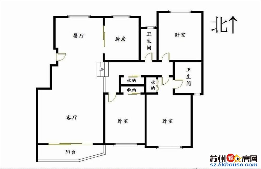 闹中取静 盘门雅苑 精装修两室两厅 两个阳台 30万急售