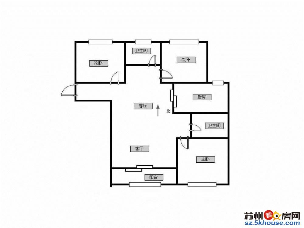 地铁口 曙光苑 精装修三房 三楼带 采光好 随时住