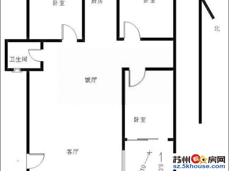 甪直陶浜花园 3室2厅1卫