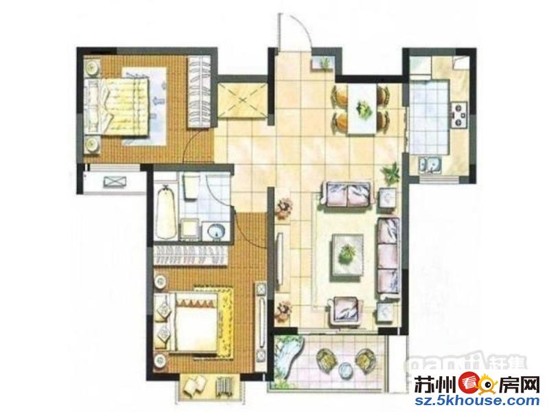 太湖纯水岸  精装2房2厅  115万  满2年 随时看房