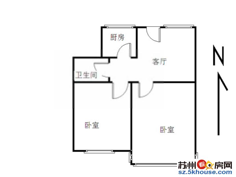 押一付三 虎丘路新村 精装两室 桐泾路西园路 家电齐全即可住