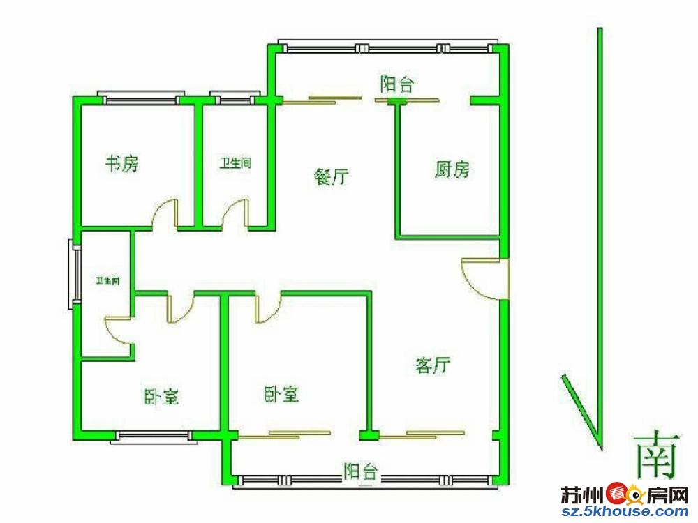 中海5区 三开间朝南 层全天阳光 学位在随时看 钥匙在手