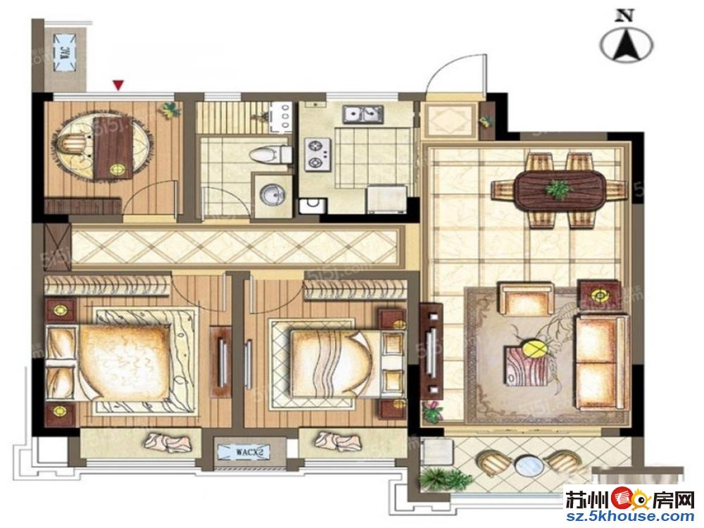 高铁新城金科观天下采光好带车位  户型方正 全新毛坯