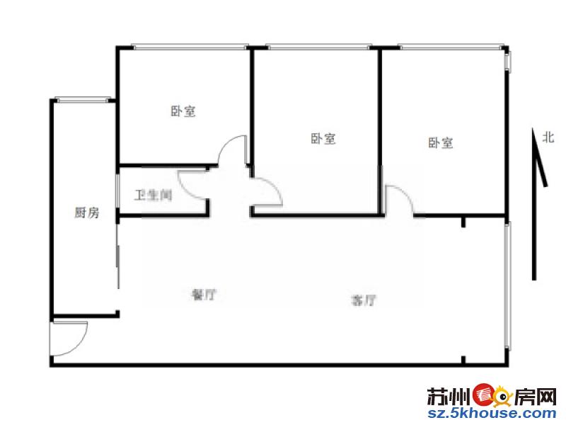 性价比很高 招商雍华府精装三房 真实图片 家电齐全 拎包入住