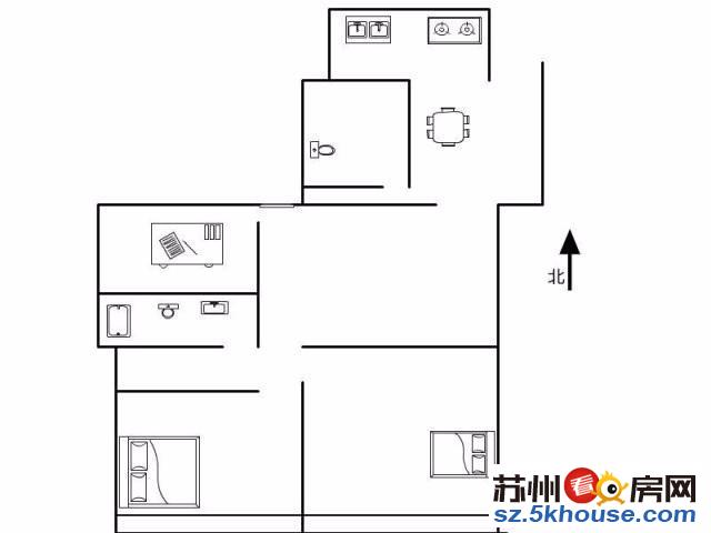 广济公寓 精装两室 火车站 市立医院 山塘街地铁口 石路商城