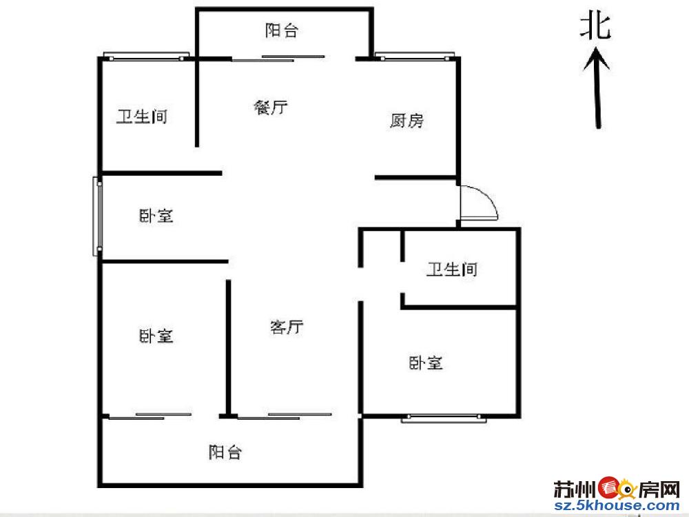 真一房一源有钥匙毛坯满五年送暖气独立储藏室通透型