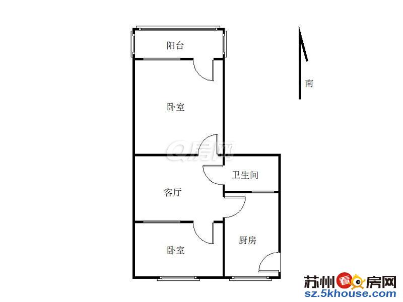 东环新村小区中间 精装修自住南北两房 四楼 满五年 平江学校