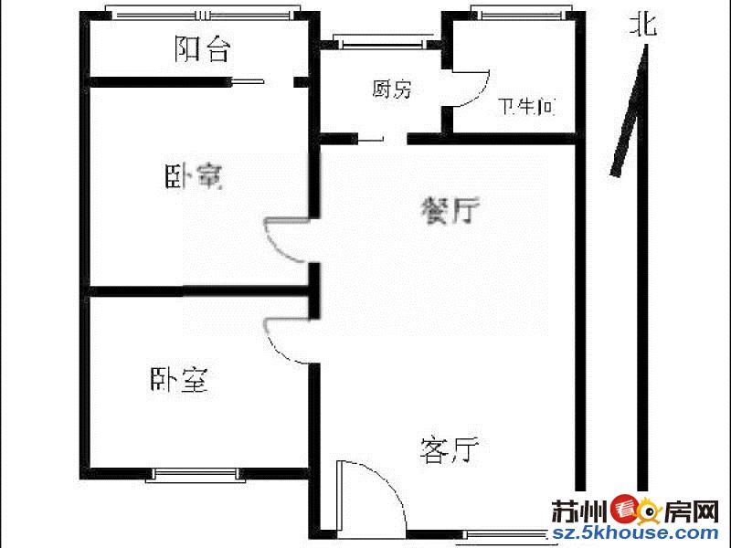 木渎棕榈湾精装2房 小区环境好 近香港街 家电齐全 随时看房