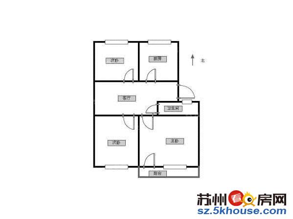 地铁口旁相门新村 精装修自住大三房 客厅朝南 五楼 满二年