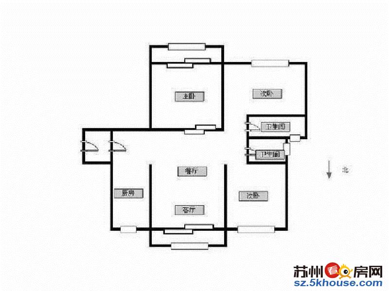 全新毛坯 客厅主卧朝南 户型正气 地段好 看房方便 诚售