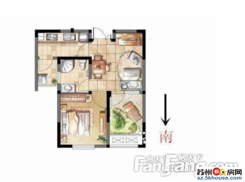 好房子低于市场价维罗纳55平精装两房143万 急售