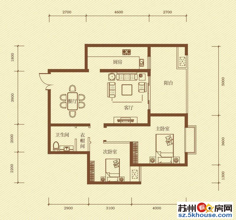 金益三村 精装两室一厅 两房朝南 拎包入住