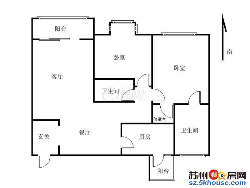 南北通透可做3室低于市场60万配合过户随时签约