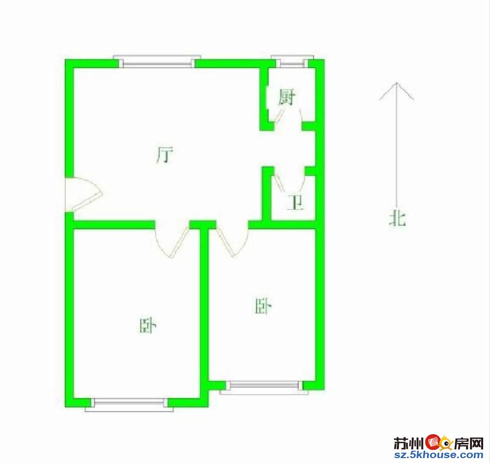 新上敬文实小平江娄门新村精装两房全明首付30万