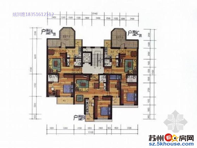 独墅湖旁建屋紫宸庭豪装两居 两房两卫 温馨舒适 拎包即住