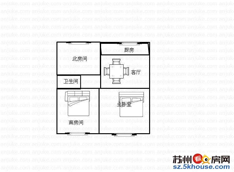 真实在售 怡馨花园两房 价格抄底精致装修户型通透学校可用