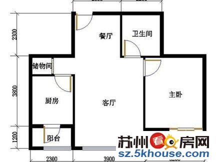 园区尹山湖 精装一室 靠近地铁站 家电齐全 有钥匙 随时看房