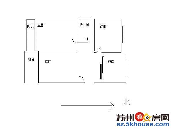 尼盛西城精装修两房南北通透一梯两户户型好房东换房诚售