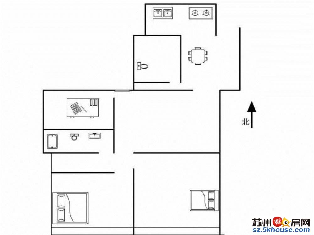 广大家园 精装两室半 带电瓶可押一付一旁体育馆 附二医院