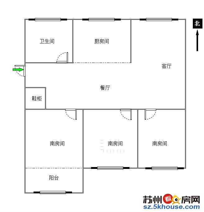 仲雅苑旁 全新装修 南北通透 全体采光 超大阳台有钥匙随时看