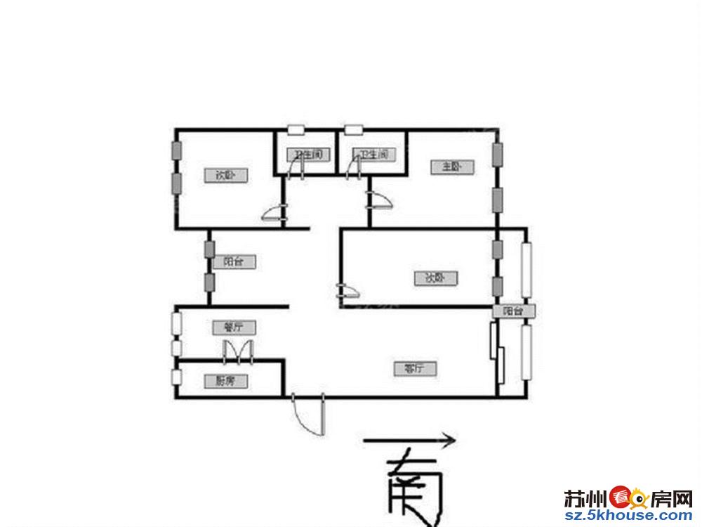 尚景花苑 活力岛板块 近地铁 精装四房 带买断车位 随时看房