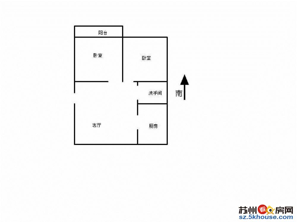 园区三号线五号线通园新村 精装朝南两室两厅一卫带独库