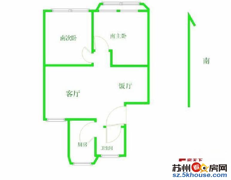 善家巷沧实小振华两室两厅精装修出售自住有装修看房