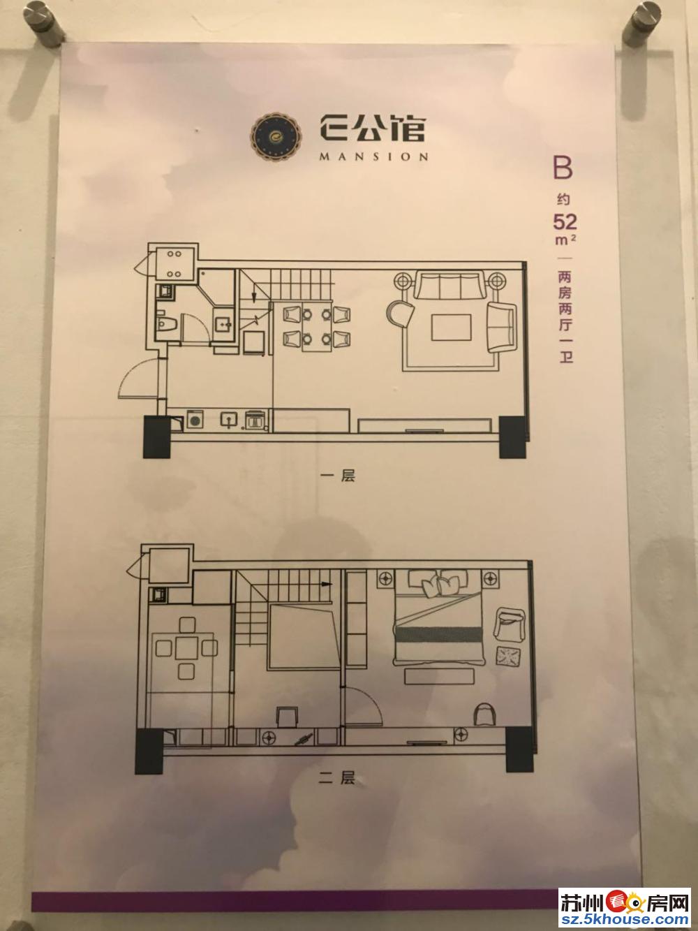 平江新城火车站万达旁复试loft公寓 单价低租金高买到就是赚