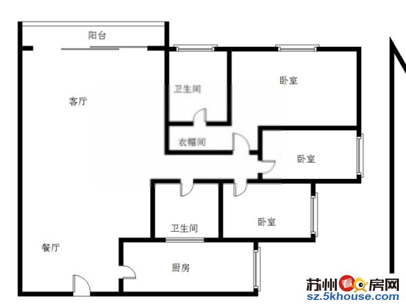 独墅湖商圈 蝴蝶湾 精装三房 双湖版块 名湖花园旁 带地暖