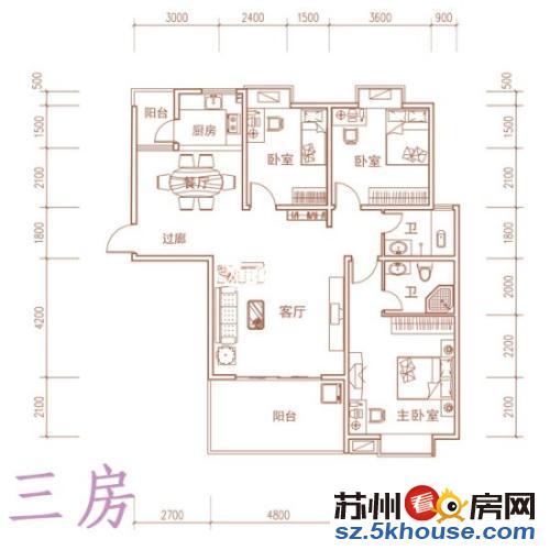 招商雍华府豪装三房 品牌家具家电 一号线口金枫路站 随时看房