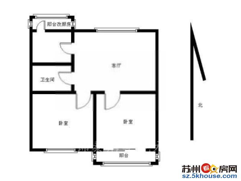 西城永捷 彩香一村四区 精装两室 随时看房 拎包入住干净整洁