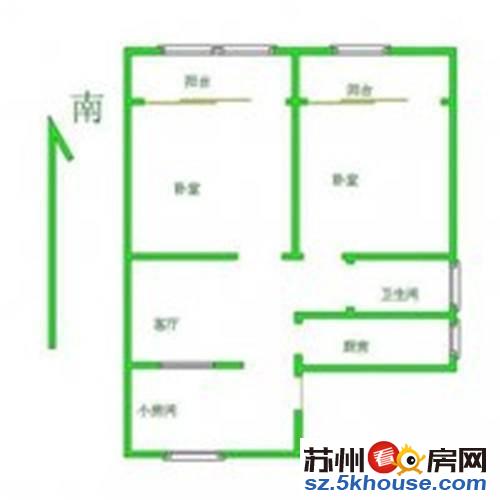 平江东环路挹秀新村二朝南房带15平自行