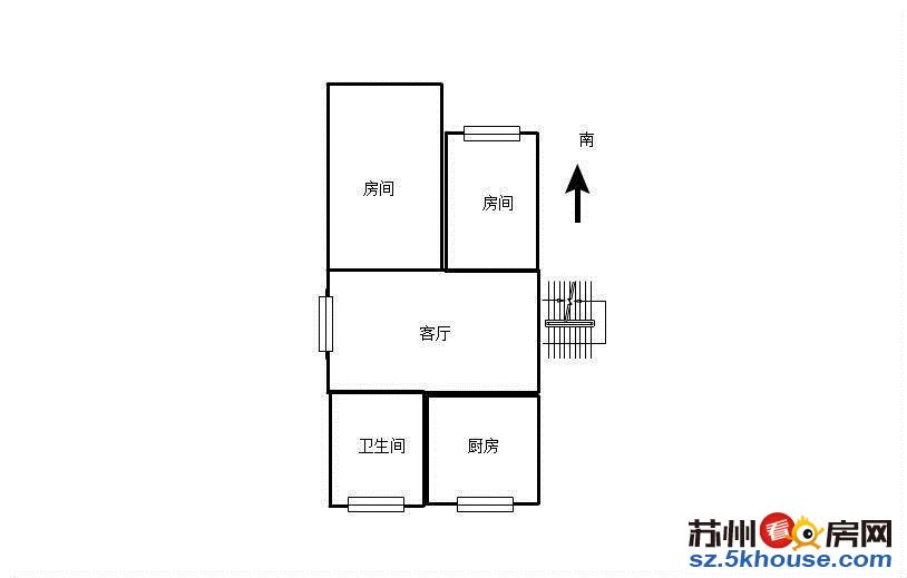 盘蠡新村5楼复式进地铁口4房 清爽装修 家电家具齐全 真实图