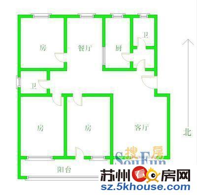 长江花园 精装大三房诚心出售 买到就是赚到 学籍未用 