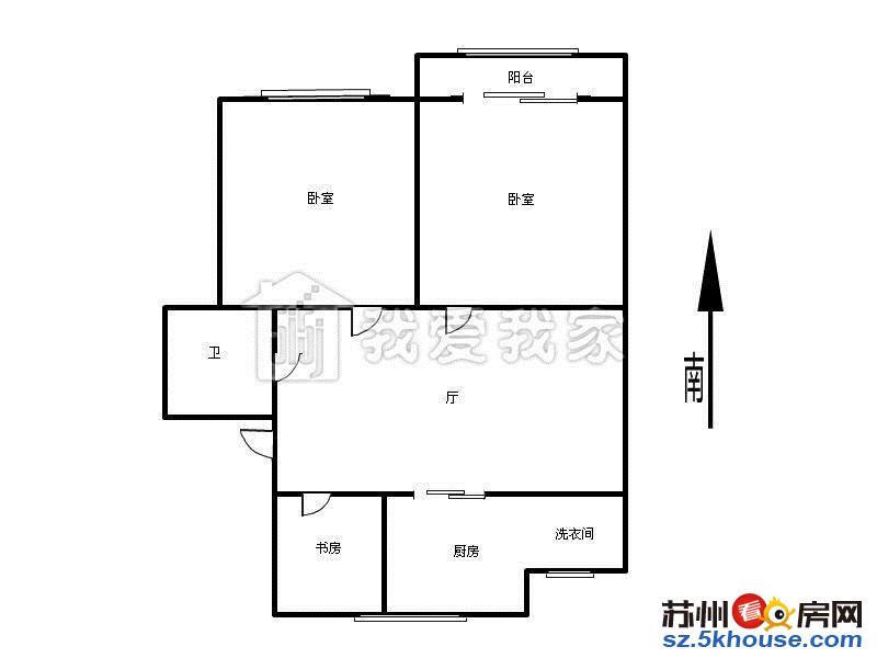 整租2号线三香地铁站三香新村精装2房双卧朝南可月付