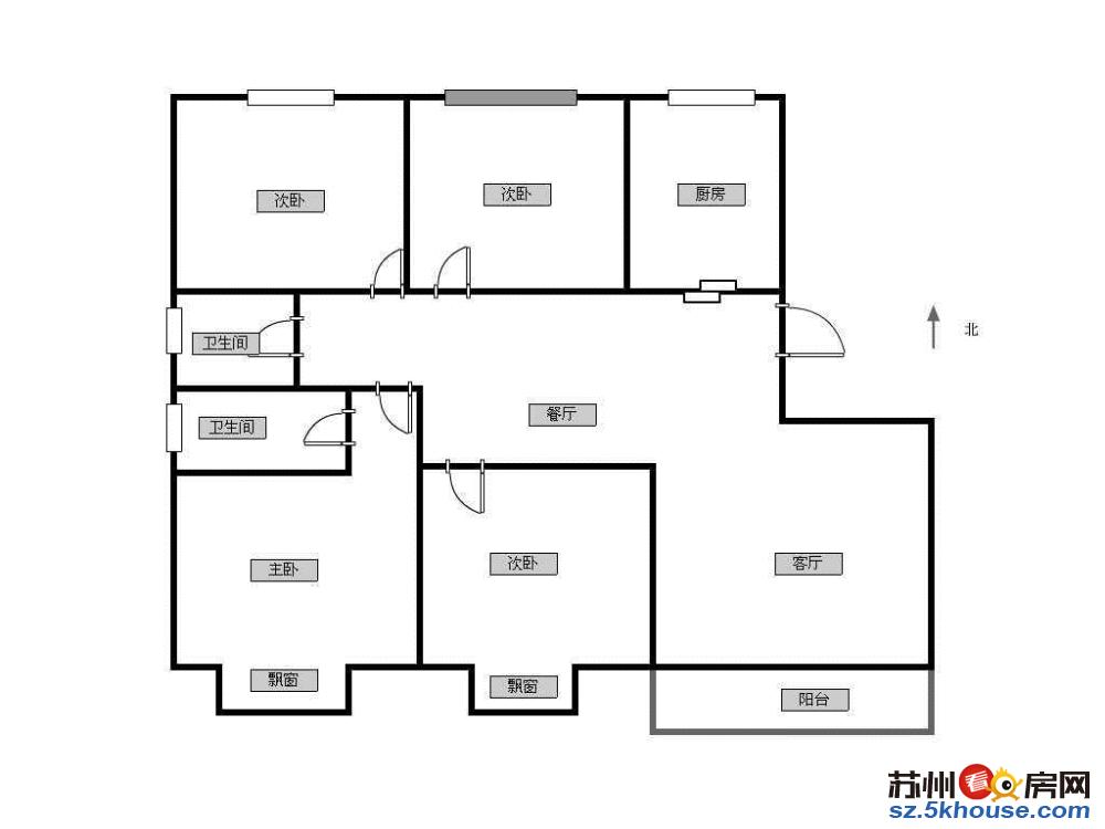 美之苑新出精装大四房 塔园路地铁 家电家具齐全 拎包入住