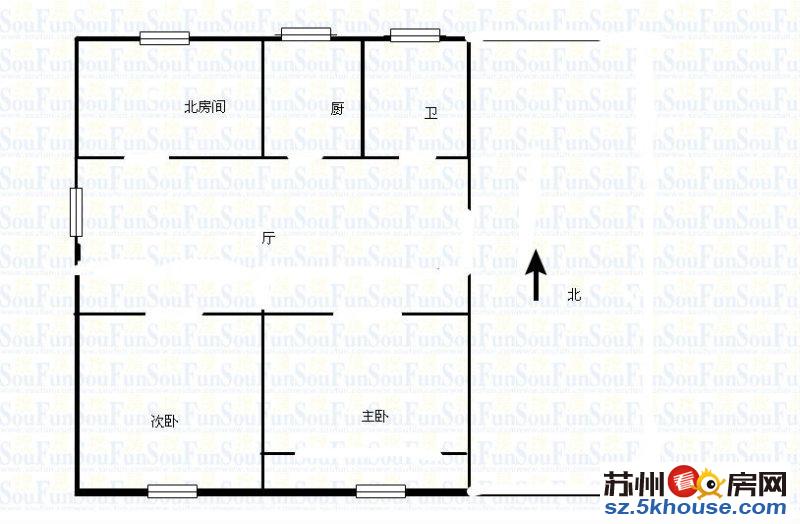 挹秀新村临近市区 精装三房带平江未用间间有窗户