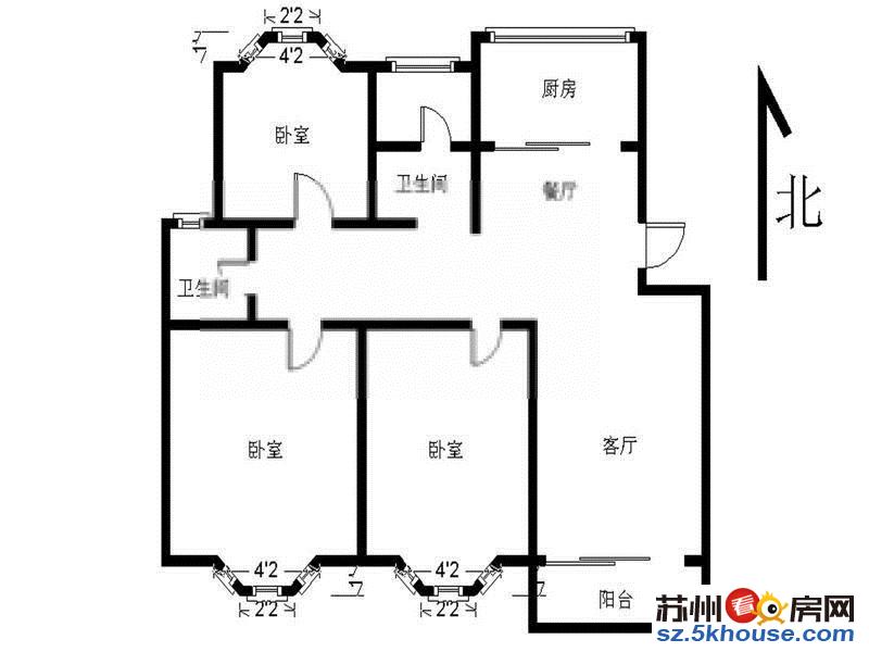 友新新村 精装三室 苏福大润发 家电齐全 拎包入住