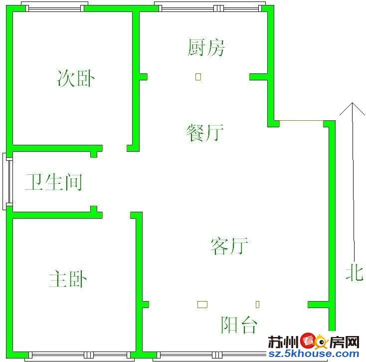 精装两房 南北通透 很卖