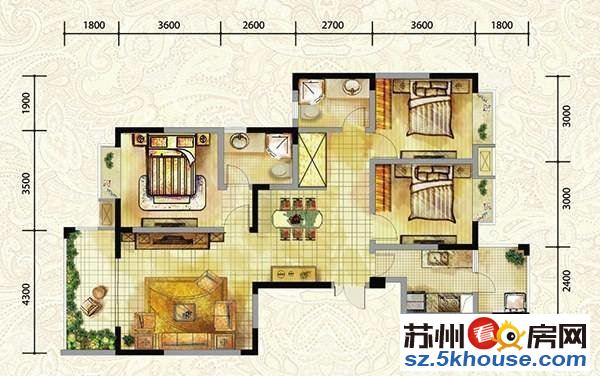 正荣悦岚山 精装三房 品牌家具家电 房东自住装修 随时看房