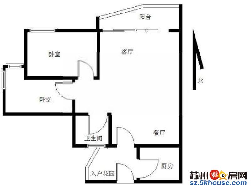 三香广场 三香花园 2号线 押一付一 附二院 精装两室 自住