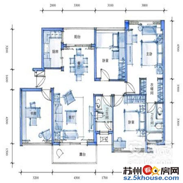 圆融星座 豪装带地暖 可以办公 东方之门苏州