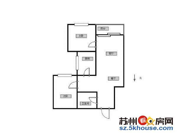 观前商圈 养育巷地铁口 学士花园 精装两室两厅 家电齐全