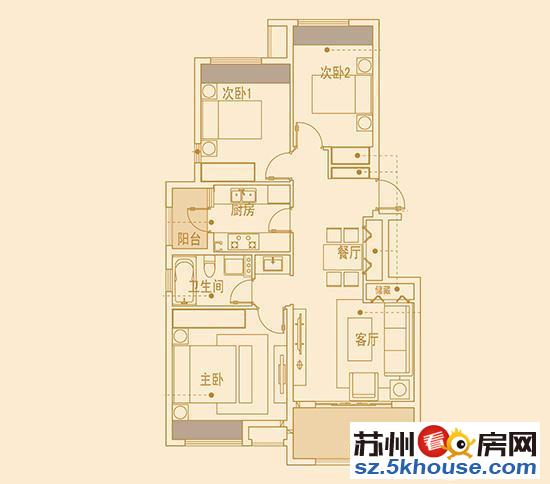 锦和加州 精装三房 房东自住 南北通透 轻轨沿线 满二年税少